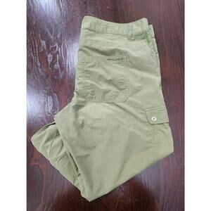 Woolrich Green Womens Capri Cargo Pockets‎ Hiking Outdoors Pants Size 12